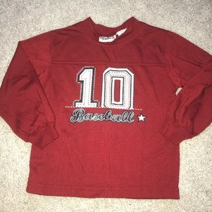 Boys Baseball long sleeve Shirt